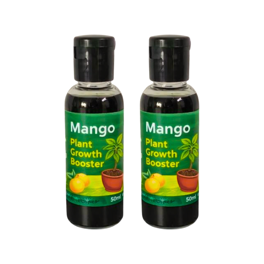 Mango Plant Growth Booste Liquid Fertilizer Premium Essential Powerful Organic Liquid for Overall increase of Mango Plants Pack Of 2 (50ml X 2)