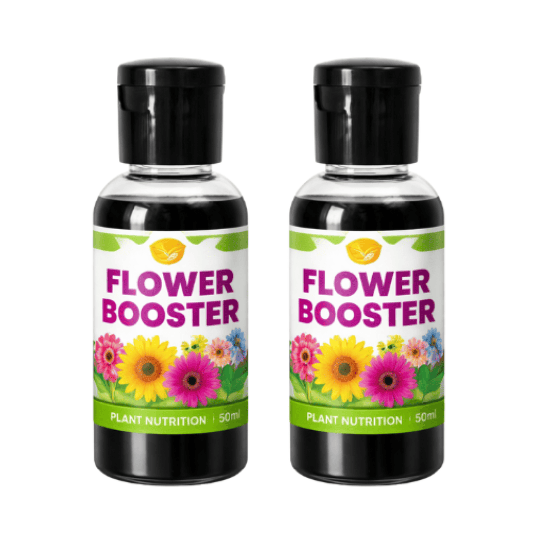 Flower Bloom Booster Liquid, Organic Flower Bloom Liquid Fertilizer Enhancer Booster Enriched Essential for Heavy Bloom Healthy Growth, Bushy Flowers (50ml X 2)