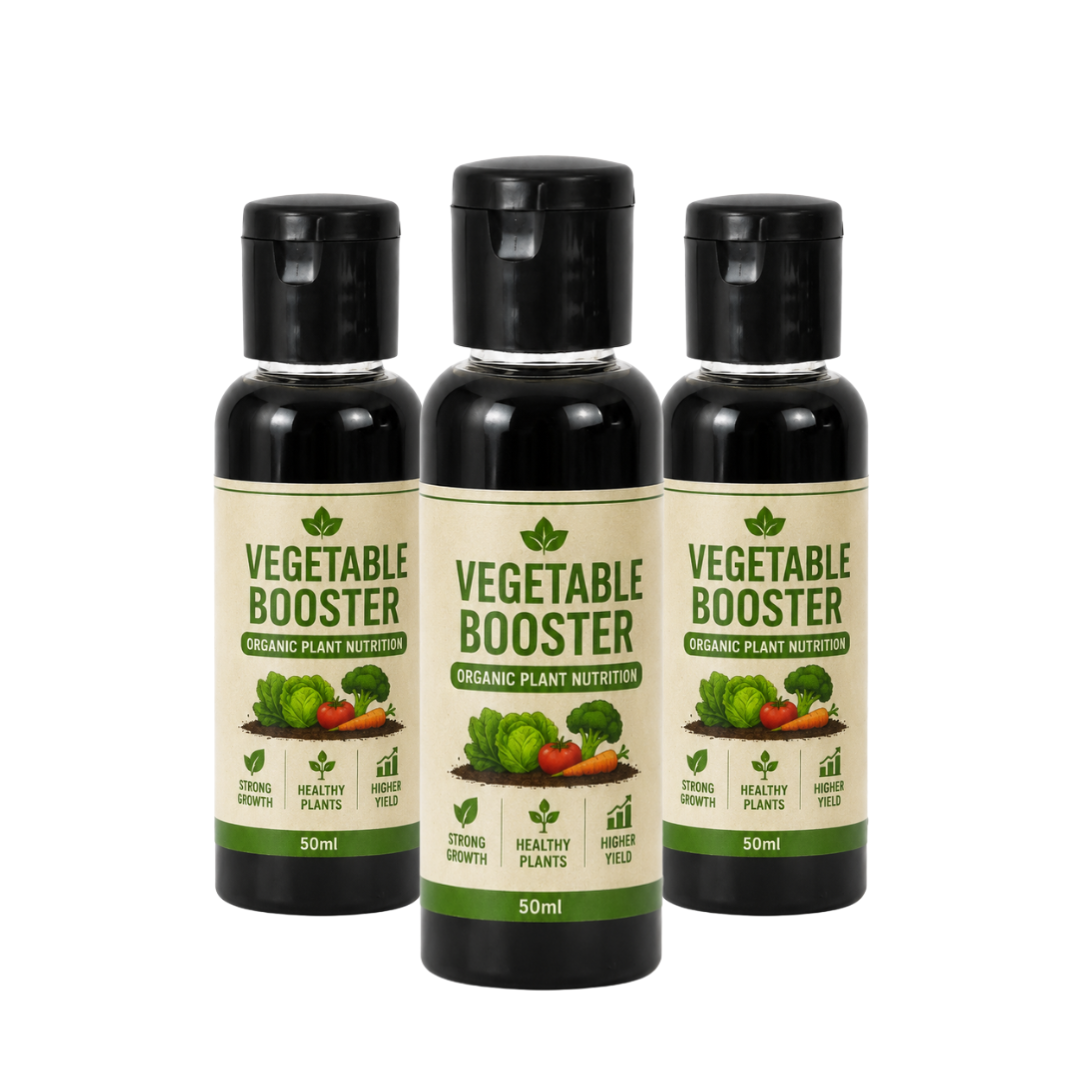 Organic Vegetable Booster Liquid Fertilizer | Vegetable Plant Growth Enhancer Booster Enriched Essential for High Yield Vegetable (50ml X 3)