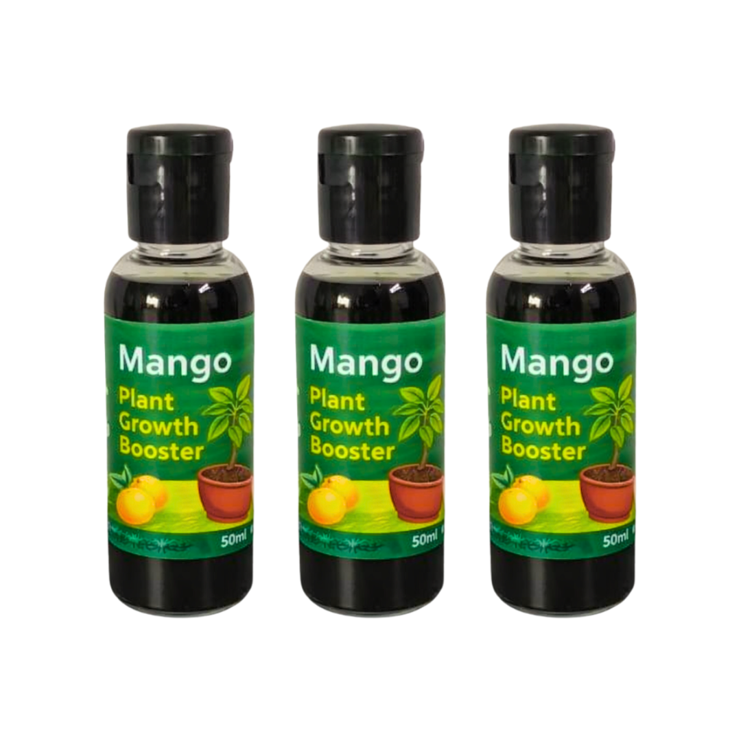 Mango Plant Growth Booste Liquid Fertilizer Premium Essential Powerful Organic Liquid for Overall increase of Mango Plants Pack Of 3 (50ml X 3)