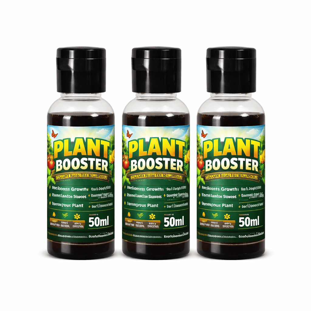 Plant Boost Liquid Biofertilizer, (3 x 50ml) | Organic Plant Booster for Speed Growth | Promotes Healthy Roots of All Home Garden Plants | Liquid Fertilizer for Plants Home Garden