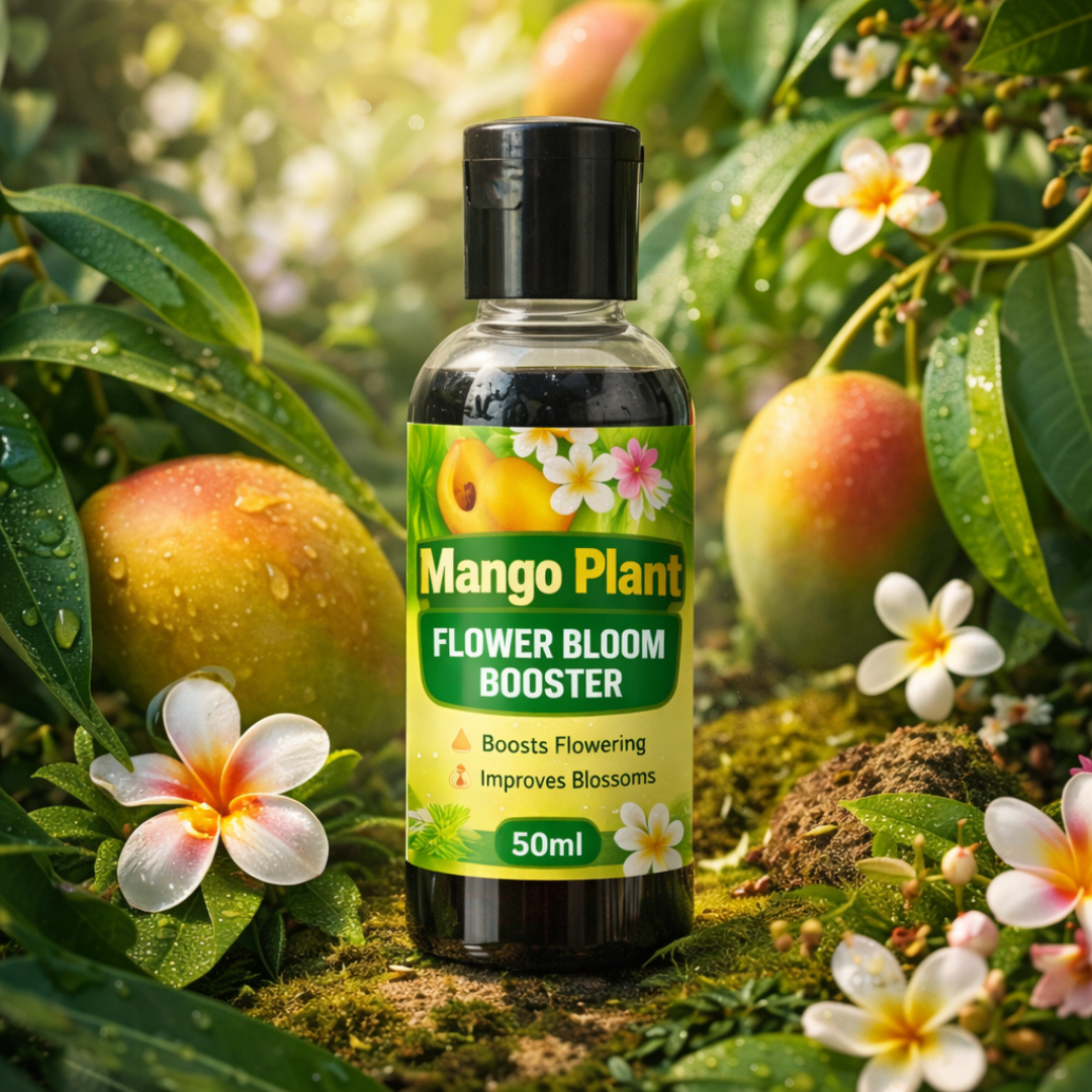 Mango Flower Bloom Booster Liquid Fertilizer | Organic Mango Flowers Growth Booster Enhancer Promotes More Buds, Bigger & Vibrant Flowers | Enhances Continuous Blooming & Plant Health Pack Of 1 (50ml X 1) - Image 3