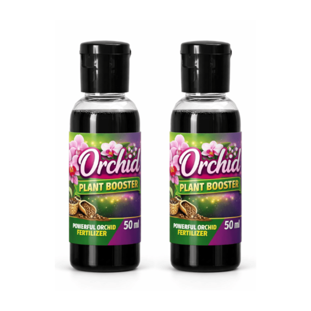 Orchid Flower Plant Growth Booster Liquid Fertilizer, Organic Orchid Flower Plant Growth Enhancer Booster Enriched Essential for Healthy Growth Pack Of 2 (50ml X 2)