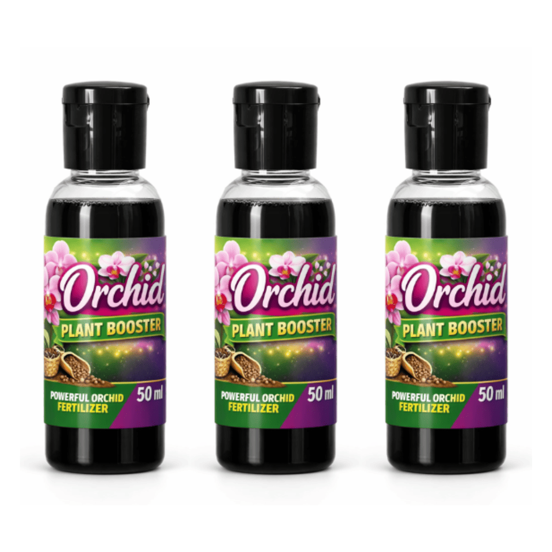 Orchid Flower Plant Growth Booster Liquid Fertilizer, Organic Orchid Flower Plant Growth Enhancer Booster Enriched Essential for Healthy Growth Pack Of 3 (50ml X 3)