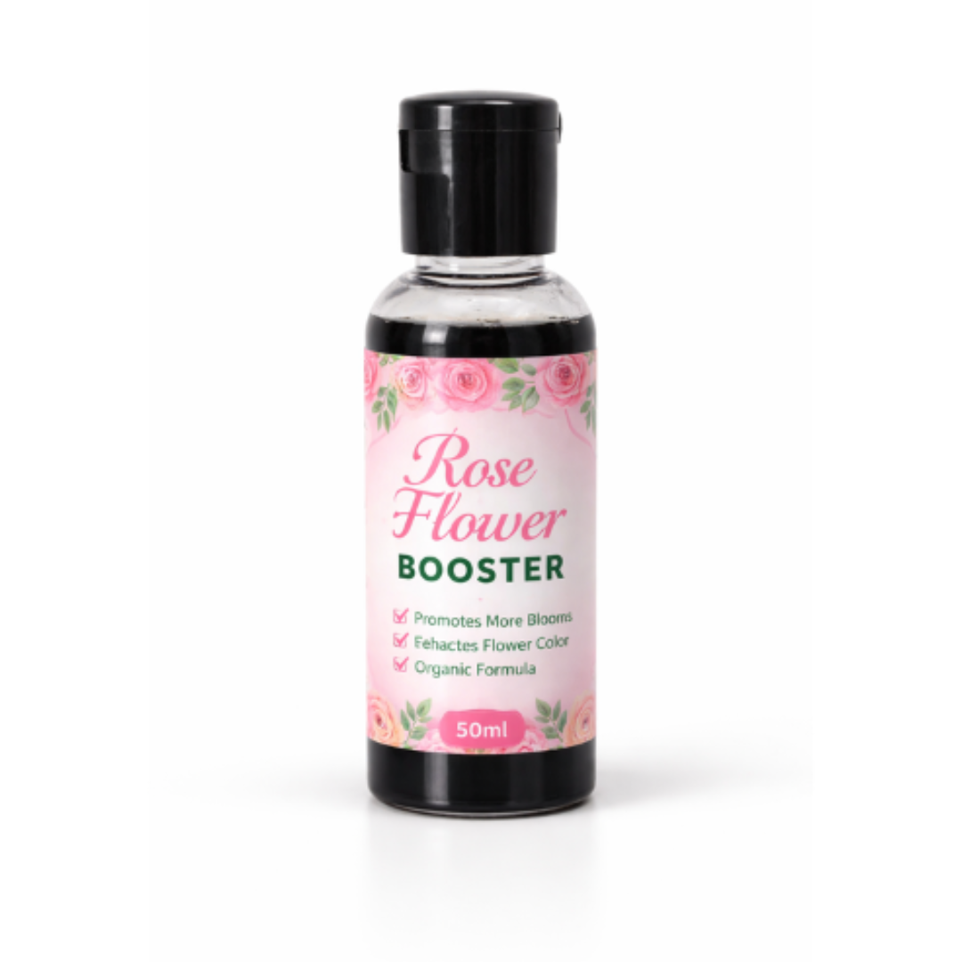 Rose Flower Bloom Booster Liquid Fertilizer | Organic Rose Flowers Growth Booster Enhancer Promotes More Buds, Bigger & Vibrant Flowers | Enhances Continuous Blooming & Plant Health Pack Of 1 (50ml X 1)