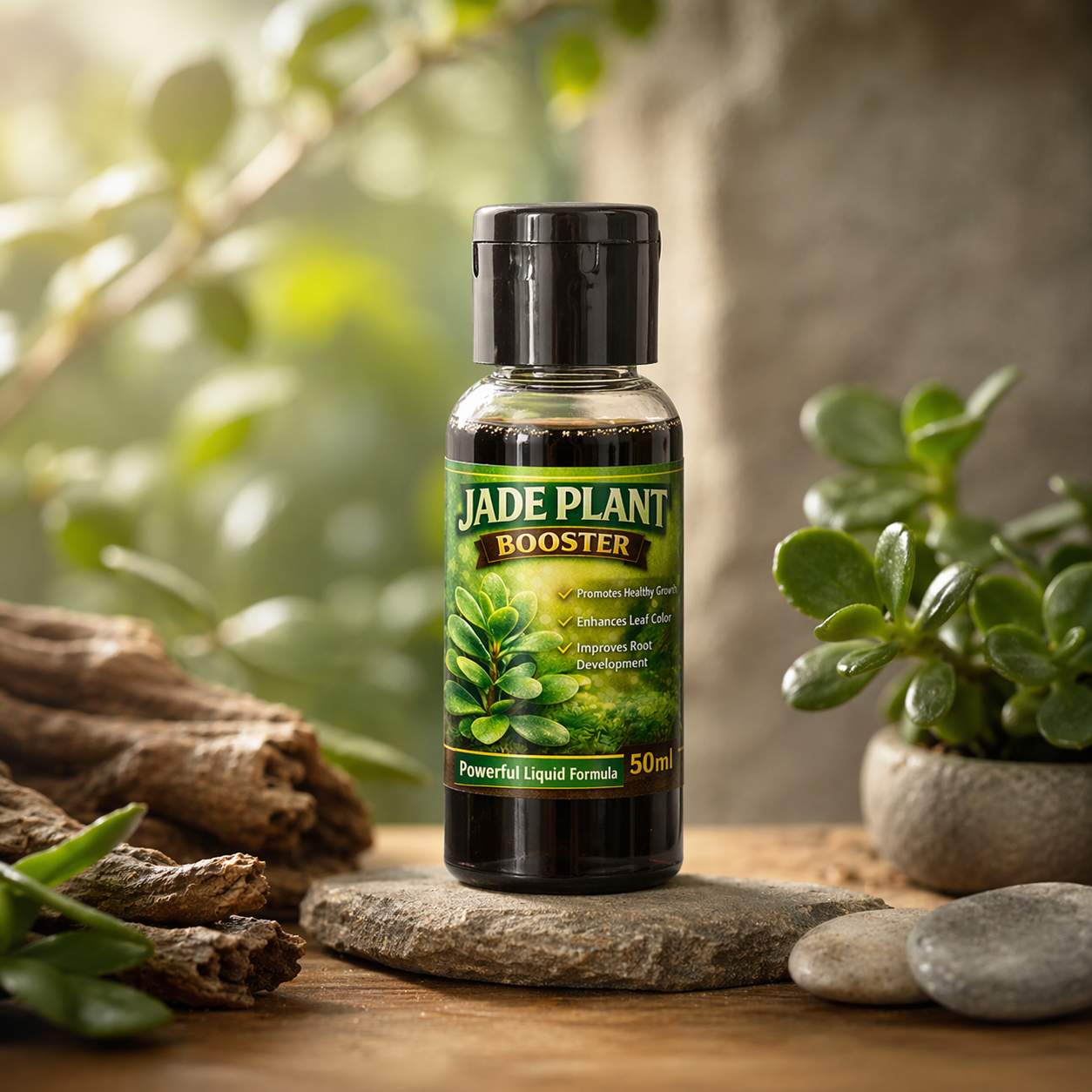 Jade Plant Booster for Speed Growth Pack (2 x 50 ml) | Jade Plant Growth Booster Liquid & Organic Plant Booster Liquid Fertilizer | Liquid Fertilizer for Indoor Good Luck Jade Plants Home Garden - Image 3