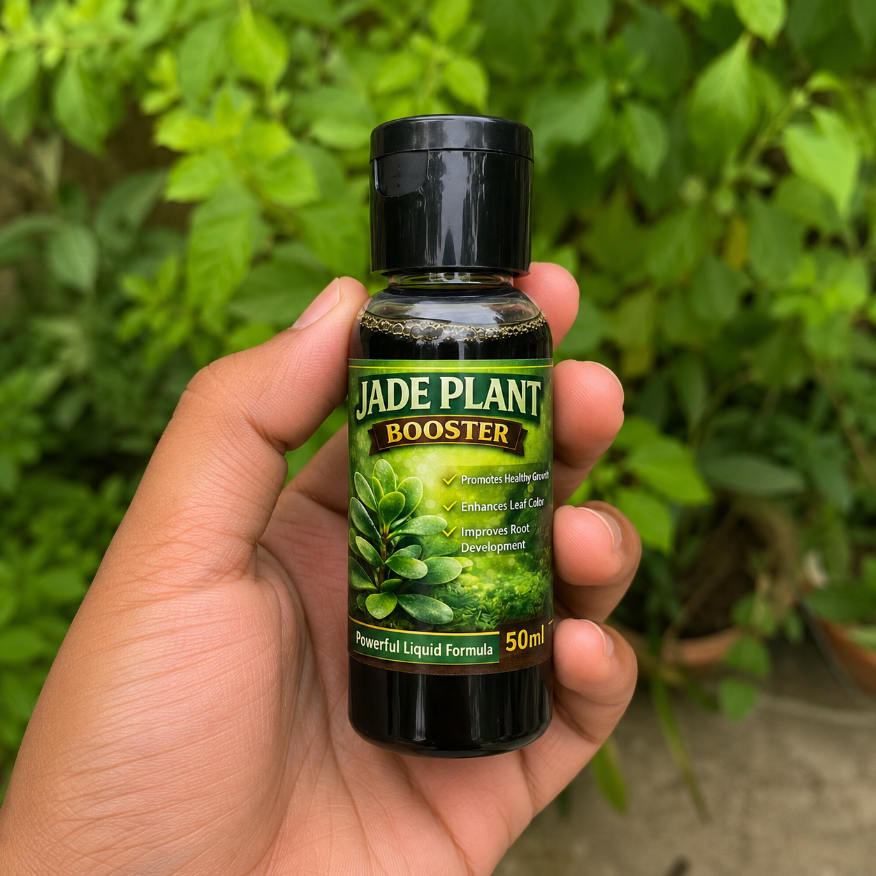 Jade Plant Booster for Speed Growth Pack (2 x 50 ml) | Jade Plant Growth Booster Liquid & Organic Plant Booster Liquid Fertilizer | Liquid Fertilizer for Indoor Good Luck Jade Plants Home Garden - Image 4