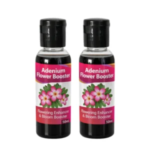 Adenium Flower Bloom Booster Liquid Fertilizer | Organic Adenium Flowers Growth Booster Enhancer Promotes More Buds, Bigger & Vibrant Flowers | Enhances Continuous Blooming & Plant Health Pack Of 2 (50ml X 2)