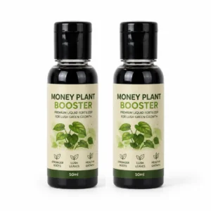 Money Plant Booster for Speed Growth Pack (2 x 50 ml) | Money Plant Growth Booster Liquid & Organic Indoor Money Plant Booster Liquid Fertilizer | Liquid Fertilizer for Money Plants Home Garden (Pack Of 2)